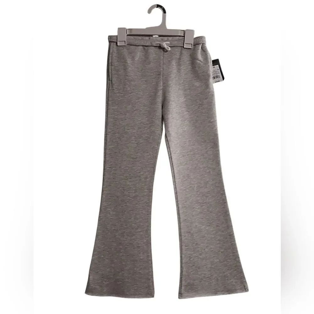 Two Art Class Girls Fleece Flare Grey Midweight Cotton Blend Sweatpants Medium